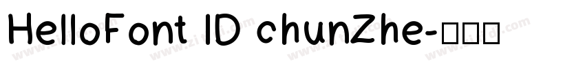HelloFont ID chunZhe字体转换